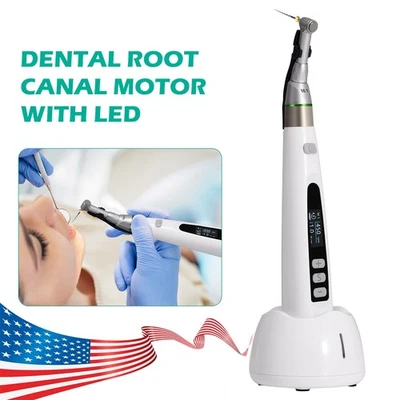 Dental Inalámbrico LED Endo Motor 16:1 Tratamiento de conducto radicular Endodoncia EE. UU. Foto 1 de 4