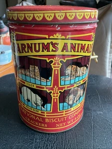 Vintage Barnum's Animal Crackers Circus 1979 Replica 1914 Design Tin Music Box - Picture 1 of 6