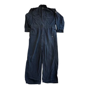 Bulwark Men's Overalls Fire Resistant 48 Reg FR Blue Zip & Snap - Picture 1 of 12