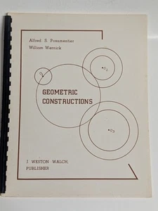 Geometric Constructions PB 1973 Posamentier / Wernick vintage Geometry - Foto 1 di 6