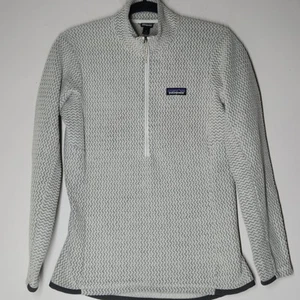 Patagonia R1 Air Zip-Neck Damen Gr. Small grau/weiß Pullover Jacke Fleece - Bild 1 von 7