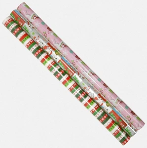 ✿ 3 x 10m GIFT WRAPPING PAPER ROLL CHRISTMAS WRAPPING PAPER XMAS 30 METRES ✿ - Picture 1 of 1