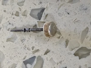 ZODIAC 86 / 76  Parts Crown & Steem Gold Used - Picture 1 of 5