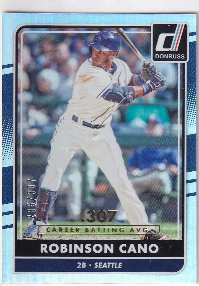 ROBINSON CANO /307 DONRUSS КАРЬЕРА STAT ЛИНИЯ ПАРАЛЛЕЛЬНЫЕ МОРЯКИ #48 2016 16 PANINI - Изображение 1 из 1