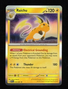 Raichu 019/091 Holo Rare Paldean Fates - Bild 1 von 2