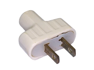Spina lampada vintage NOS avorio levitone bachelite 2 poli - Foto 1 di 7