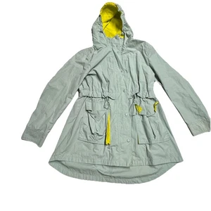 J.Crew REGENJACKE IN VERBLASST NEUWERTIG MIT GELBEN Akzenten Größe Small Style H8701 - Bild 1 von 18