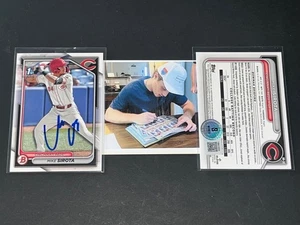 Mike Sirota Dodgers Auto Signed 2024 1st Bowman Base Beckett Witness Hologram . - Picture 1 of 1