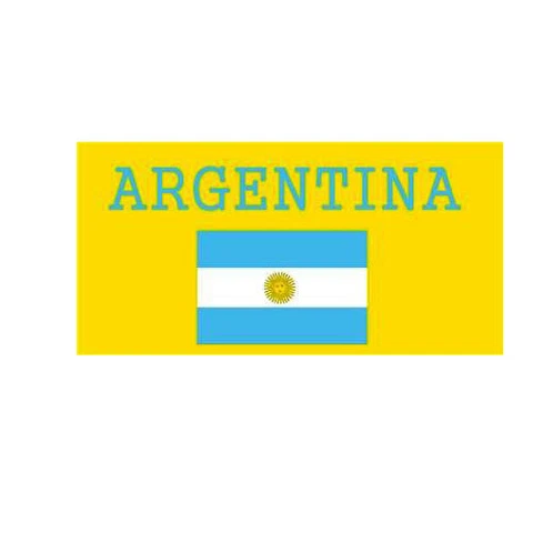 Soccer Argentina Flag Beach Towel 30"x60" Cover