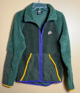 Nike Sportswear Sherpa giacca full zip uomo taglia small colore sequoia usata in ottime condizioni - Foto 1 di 8