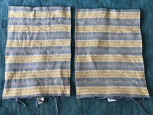 Sunburst Striped Cotton Throw Pillow Covers Set Of 2 EUC - Picture 1 of 3