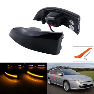 LED Rétroviseur Miroir Clignotant Pour Renault Laguna III BT0/1 Grandtour KT0/1 - Photo 1/4