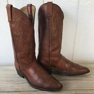 Dan Post Marlboro Mens Hazelnut Brown Leather Cowboy Western Boots 9.5 D P2551 - Picture 1 of 13