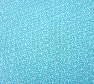 Paddington Bear BTY Quilting Treasures Aqua White Bubbles Polka Dots - Picture 1 of 3