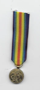 WW1 SIAM VICTORY MINI MEDAL (THAILAND) - Picture 1 of 2