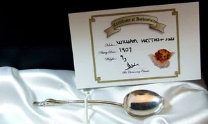 GIRL Edwardian Silver Christening Spoon 1907 Christening Classic BOXED + COA 9g - Picture 1 of 5