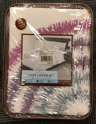 Home Classics Ava 3 Piece Full/queen Duvet Cover Set MSRP $ 199 - Image 1 of 3