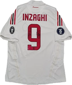 maglia milan Inzaghi FORMOTION match worn adidas Bwin 2008 2009 signed Vintage L - Foto 1 di 12