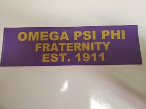 Omega Psi Phi bumper/window sticker (3 Quantity) - Picture 1 of 1