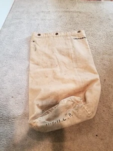 Vintage Canvas Cotton Duffle Bag Military Seabag - Picture 1 of 5