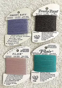 Rainbow Gallery Thread 2 Cards Frosty Rays 2 Cards Flair Assorted Colors - Picture 1 of 4