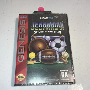 Jeopardy! Sports Edition (Sega Genesis Jeopardy) Brand New, Broken Seal AA63 - Picture 1 of 3