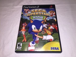 Sega Superstars Tennis (Playstation PS2) Black Label Original Complete Excellent - Picture 1 of 1