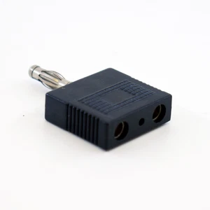 1pc Brass Single 4mm Banana Male To Dual Banana Female Space 14mm Audio Adapter - Picture 1 of 4