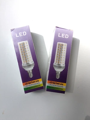 E26 LED Corn Light Bulb 6000K Clear White 20W Pack of 2 - Image 1 of 3