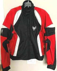 Frank Thomas Padded Motorcycle Jacket Red/Black/White Size M - Bild 1 von 4