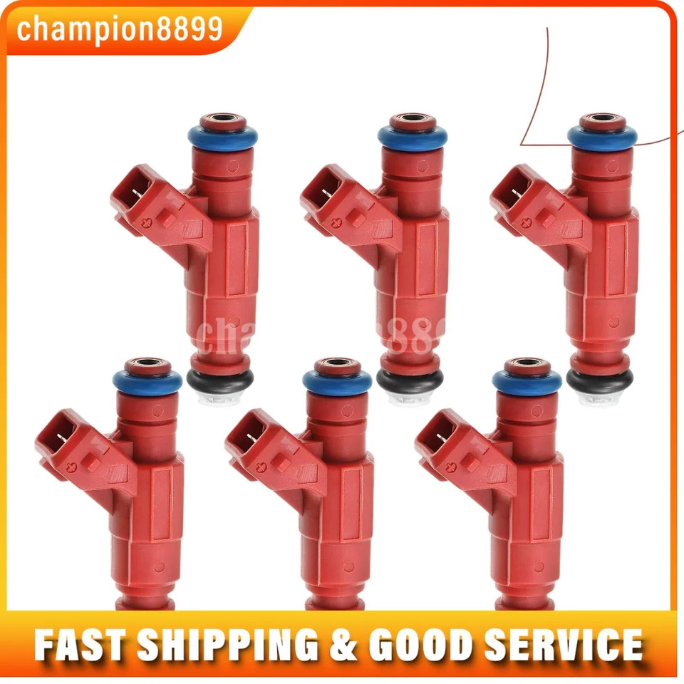 6x Fuel Injector for Ford Explorer 2002-2003 Mercury Mountaineer 2001-2003 4.0L - Изображение 1 из 4