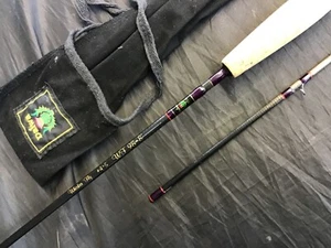 Vintage Daiwa “Whisker Fly” 8ft #4/5 2pc carbon fibre fly fishing rod & bag - Picture 1 of 9