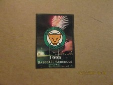 Kane County Cougars Vintage 1995 Pocket Schedule