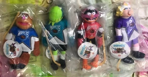 McDonalds Muppets NHL Toy Lot of 4 Miss Piggy Kermit Animal Fozzie 1990s - Picture 1 of 3
