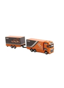 VERY RARE DAF XF FAN SSC EURO 6 ORANGE DRAWBAR TRUCK 1:87 WSI (DEALER MODEL) - Picture 1 of 1