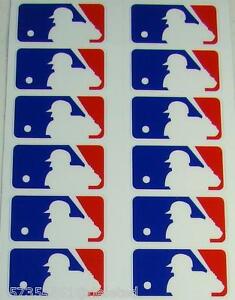 12 MLB LOGO HELMET 3M STICKER DECALS Size 1 3/8" x 7/8"