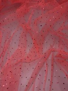 1 mtr soft neon pink hologram bridal tulle net fabric.58”wide, decoration,dress - Picture 1 of 10