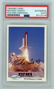 MICHAEL COATS Signed 1992 Space Shots Card #296 Series 3 NASA Astronaut -PSA - Picture 1 of 2