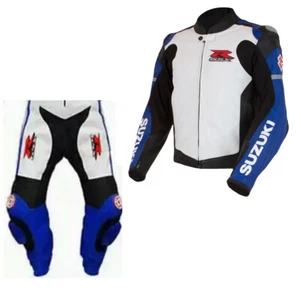 Traje deportivo de cuero para motocicleta/motocicleta Suzuki - Imagen 1 de 3