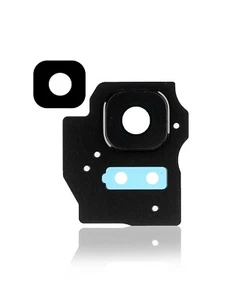 Lente de cámara trasera con anillo bisel compatible para Samsung Galaxy S8 Plus (negro) - Imagen 1 de 3