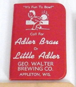 Adler Brauerei Bowling Adress Memobuch Saison 1955-56 postfrisch - Bild 1 von 2