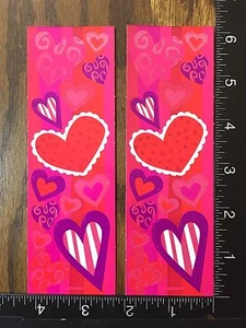 RED HEARTS FOR VALENTINE'S DAY, TWO SHEETS BEAUTIFUL STICKERS DESIGN #AMOR04 - Picture 1 of 1