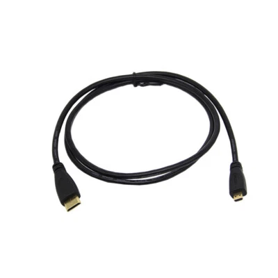 Micro HDMI Male to MINI HDMI Male Video Converter Cable Cord Phone TV Adapter - Image 1 of 3