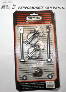 lightweight Alloy ,Quick Release Bonnet Pins SILVER -High Tens. Alu. (GE52S) - Picture 1 of 1