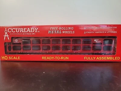 ACCUREADY SANTA FE #80117 89' TRI-LEVEL OPEN AUTORACK HO SCALE NIB - Image 1 of 4