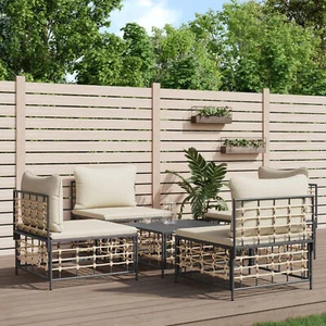 Homgoday 5-TLG. Gartenlounge Set Gartensofa Gartenmöbel Set Sitzgruppe S6D4 - Bild 1 von 8