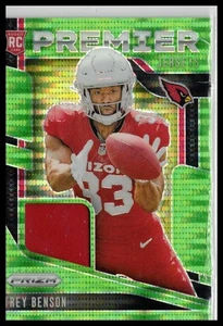 2024 Prizm Football #PJ-TBN Trey Benson Premier Jersey RC Green Pulsar - Picture 1 of 2