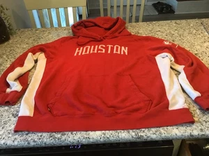 Vintage Rarely Seen Nike Houston Rockets NBA Red Hoodie Sweatshirt Size X-Large - Picture 1 of 12