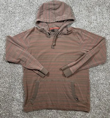 Sudadera con Capucha Prana Para Hombre L Pequeña Marrón Setu Transpirable Elastizada Algodón Canguro Bolsillo Foto 1 de 4
