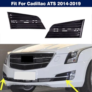 2PCS Front Bumper Grille Bezel Fog Light Cover Trim For Cadillac ATS 2014-2019 - Picture 1 of 6